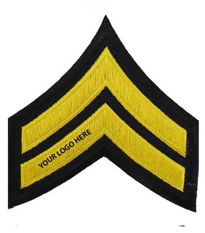Yellow Chevron Rank Patch for Security Uniform Yellow Chevron Rank Patch for Security Uniform